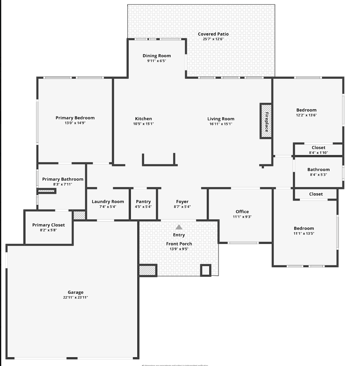 Hand drafted floor plan of a TG Build home
